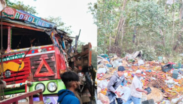 പച്ചക്കറി കയറ്റി വന്ന ലോറി നിയന്ത്രണം വിട്ടുമറിഞ്ഞു : കര്‍ണാടകയില്‍ അതിദാരുണ അപകടം, 10 മരണം