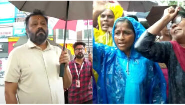 പെരുമഴ പെഴ്തിറങ്ങുന്ന തിരുവനന്തപുരത്ത് ആവേശം ചോരാതെ ആശാ വർക്കർമാരുടെ സമരം, റെയിൻകോട്ടും കുടയും വാങ്ങി നൽകി സുരേഷ് ​ഗോപി, ‘സമരക്കാരുടെ ആവശ്യങ്ങൾ കേന്ദ്രത്തെ അറിയിക്കും’